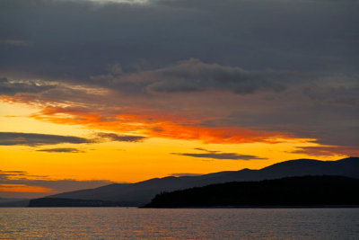 Sunset across Baie de Gasp