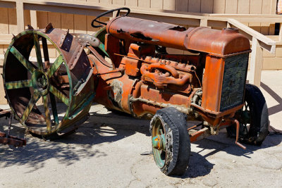 Derelict tractor