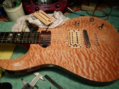 Clear gloss on quilted maple