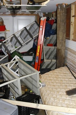 4.  Inside our enclosed storage area.