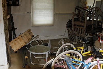 5.  Inside our enclosed storage area.