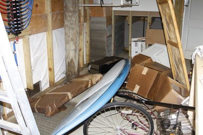 6.  Inside our enclosed storage area.