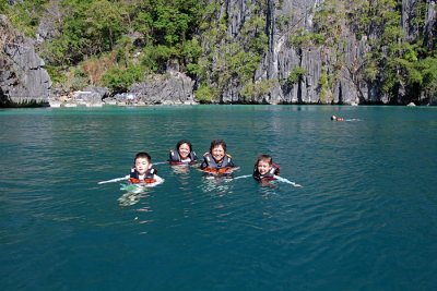Floating in lagoon two, Twin Lagoon