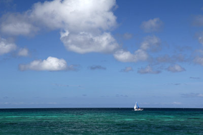 Sailboat, Puka Shell Beach
