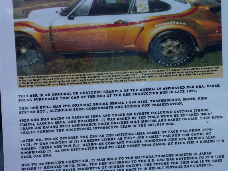 1975 Porsche 911 RSR 3.0 Liter - Camel GT Chassis 911.560.9118 - Photo 2