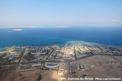 Hotel boulevard along the Red Sea coast