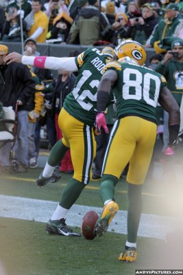 Green Bay Packers WR Donald Driver & QB Aaron Rodgers