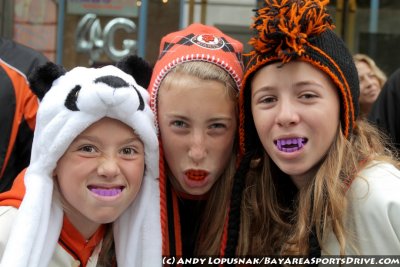 San Francisco Giants fans at the 2012 Victory Parade