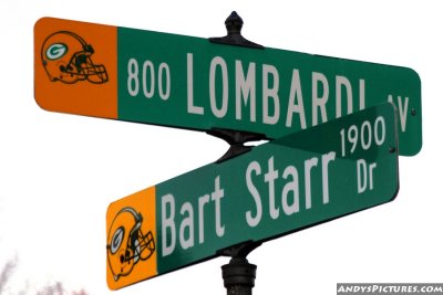 Corner of Lombardi Way & Bart Starr Drive