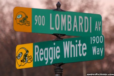 Corner of Lombardi Ave & Reggie White Way