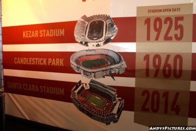 The 49ers' home stadiums