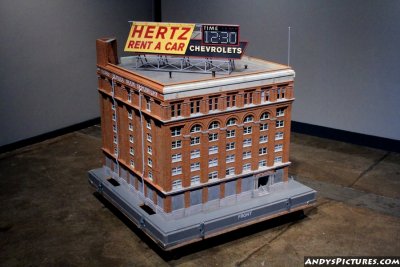 Model of what the Texas School Book Depository looked like in 1963