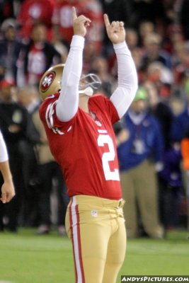 San Francisco 49ers kicker David Ackers