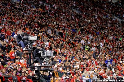 ESPN Camera Operators with the Candlestick Park crowd in the background