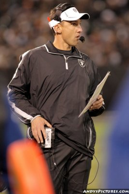 Oakland Raiders head coach Dennis Allen