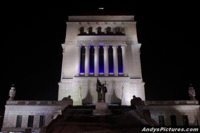 Indianapolis World War Memorial at Night