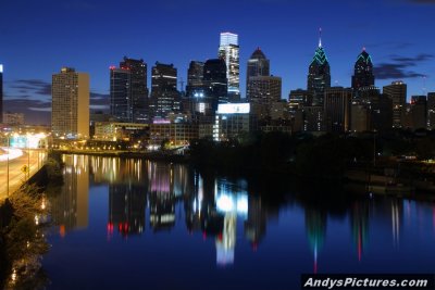 Downtown Philadelphia at Night