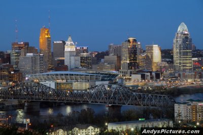 Downtown Cincinnati at Night