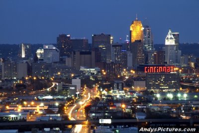 Downtown Cincinnati at Night