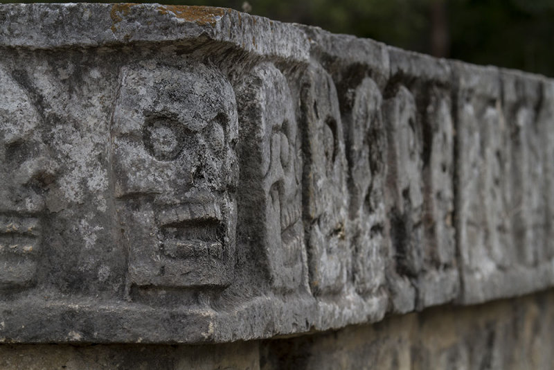 The tzompantli or Skull Platform