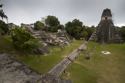 The main plaza with Tikal Temple I
