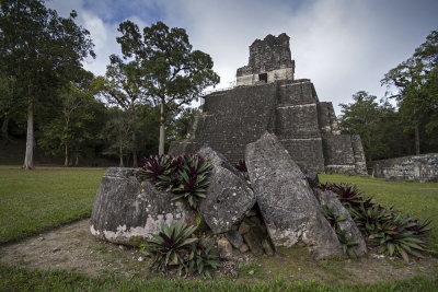 Temple II on the main plaza, Tikal