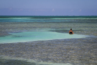 Sitting in the Caribbean Sea, Belize