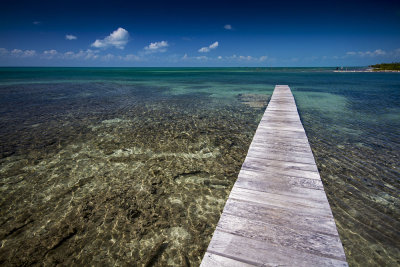 A pier with a view, Caye Caulker