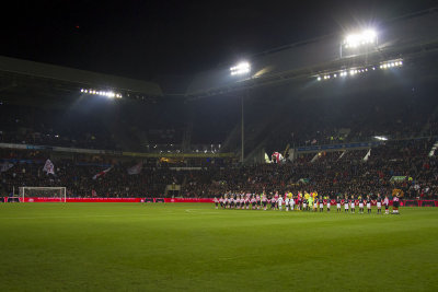 The teams in the Philips Stadium