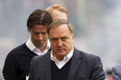 Coach Advocaat and assistent Faber