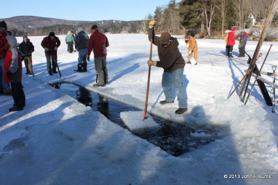 Kezar Lake Ice Cutting