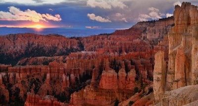sunrise over bryce canyon...