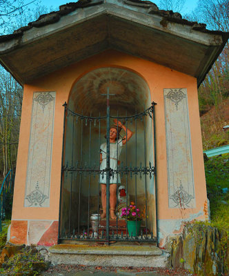 Trailside Shrine- Bassano- Italy- Mountain trail