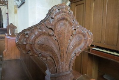St Andrew Church, Cranford - Carved Pew