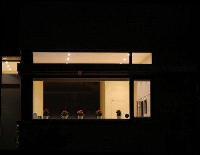 hm ...  Minimalist Home at Night