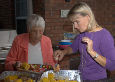 low country boil prepared by Fred and Pat...yum!