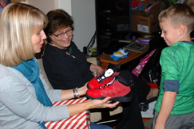 red Jordans from Nana and Papa