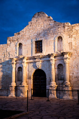 Alamo at dusk