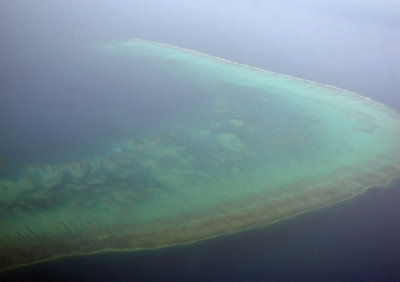 Great Barrier Reef from the plane