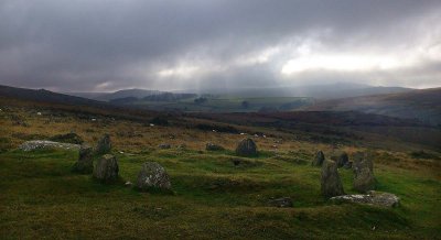 Dartmoor - Ancient Stones - Moody Sky.