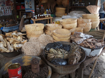In the closed market at Kaolak
