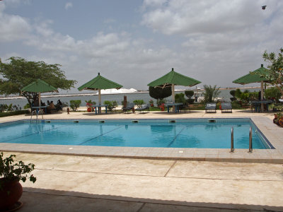 Pool at fancy place we stopped for lunch