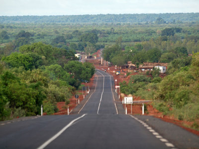 Approaching crossing for the Gambia river