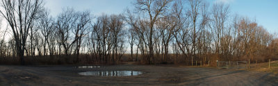 Panaroma - Trail entrance at Sycamore Landing