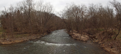 Panorama - Antietam Creek from Burnside Bridge