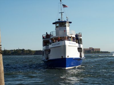 Tourist boat at Battery Park