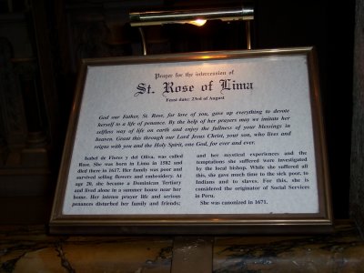 St.  Rose of Lima