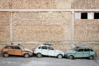Three old Citreon 2CVs - Esfahan
