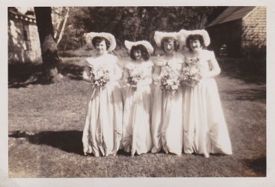 Bridesmaids - Ethel McDavitt-Harriden, Georgia Lang, Elaine Welch-Miller, Celine Curran