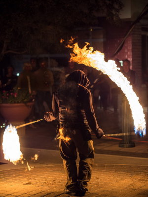 Project in Motion and Fire Dancers